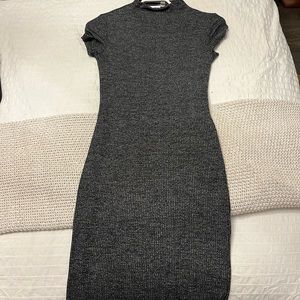 Salt & Pepper mock neck dress